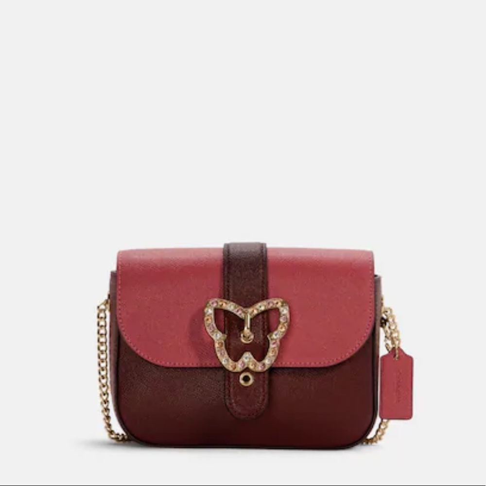 COACH Gemma Crossbody In Colorblock With Butterfly Buckle - Picture 2 of 6